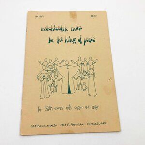 Song Booklet Melchizedek Mass King of Peace 1973 GIA Publications